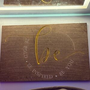 Inspirational Brown and Gold Wall Decor